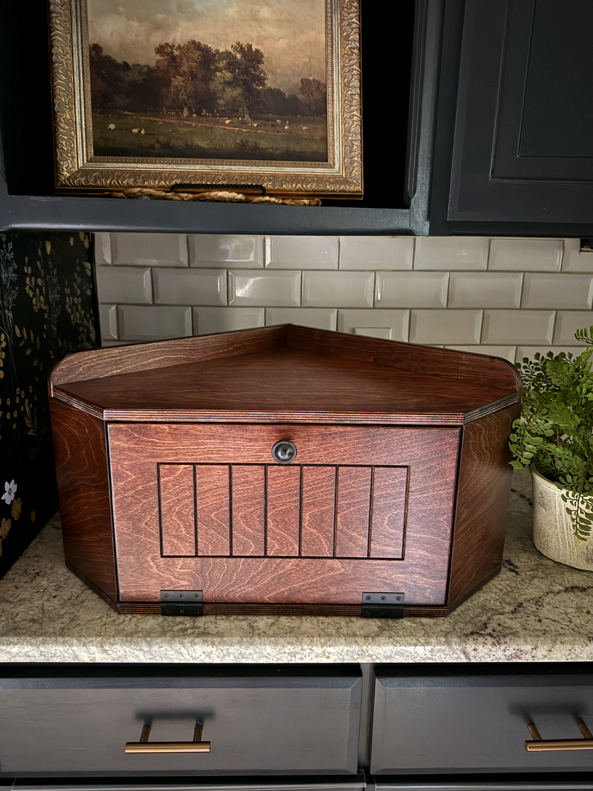 Bread Box in Red Oak Stain