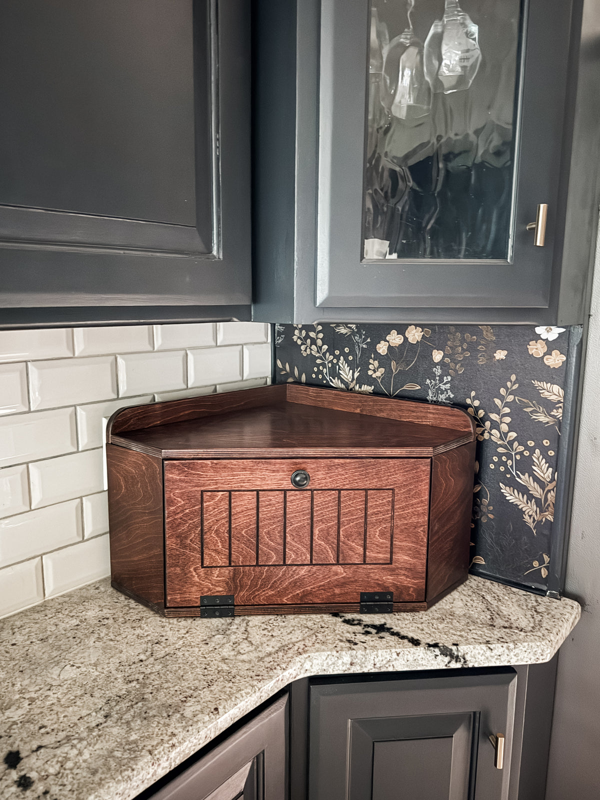 Bread Box in Red Oak Stain