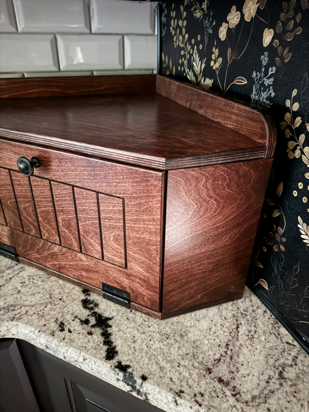 Bread Box in Red Oak Stain