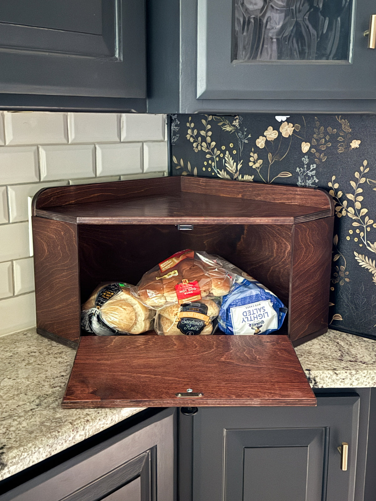 Bread Box in Red Oak Stain