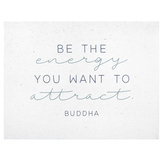 24" X 30" White Be The Energy Hanging Text Wall Decor