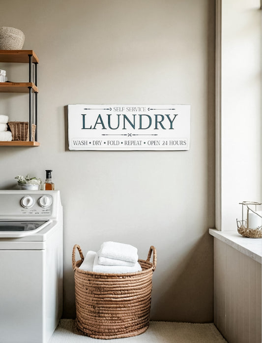 Laundry Wall Sign
