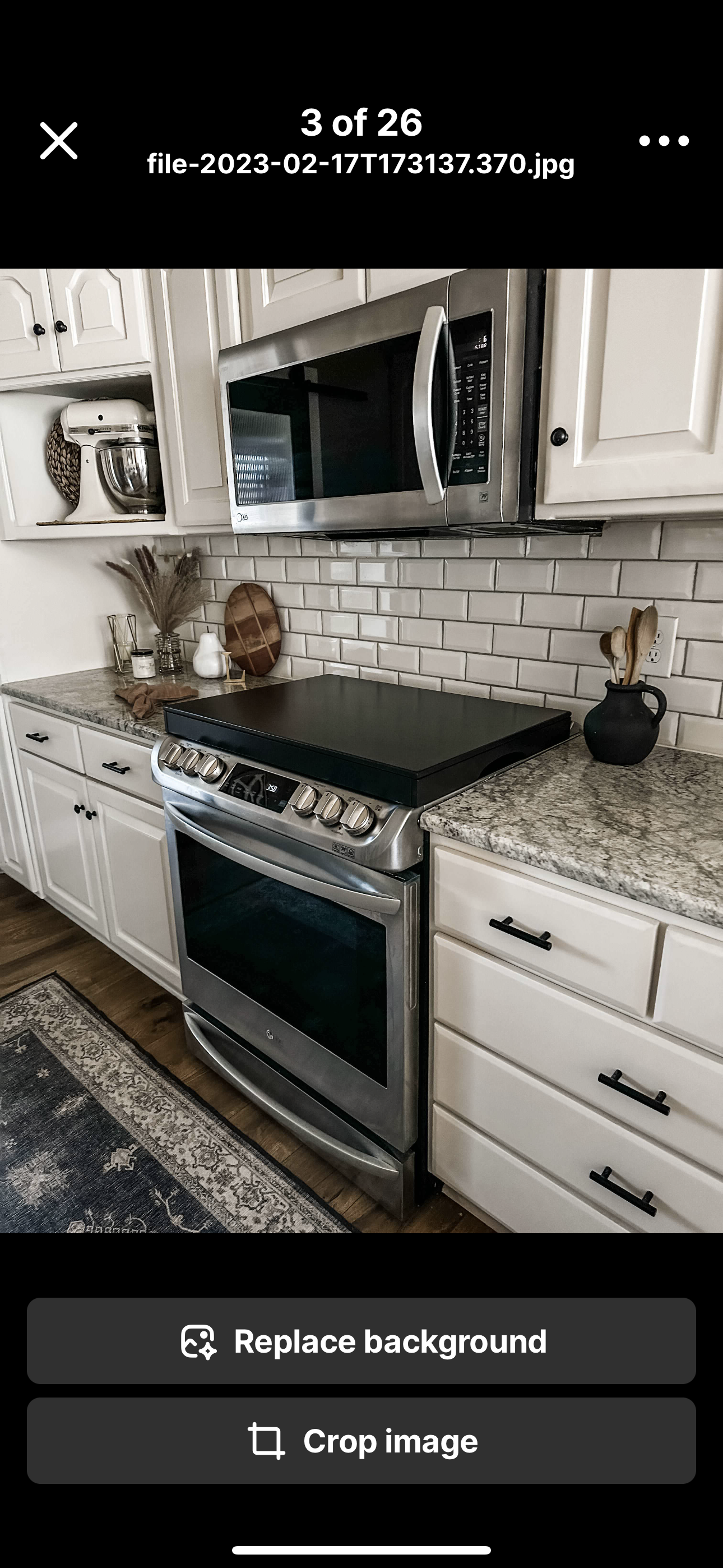 Clean and Simple Minimalist Black Stove Cover