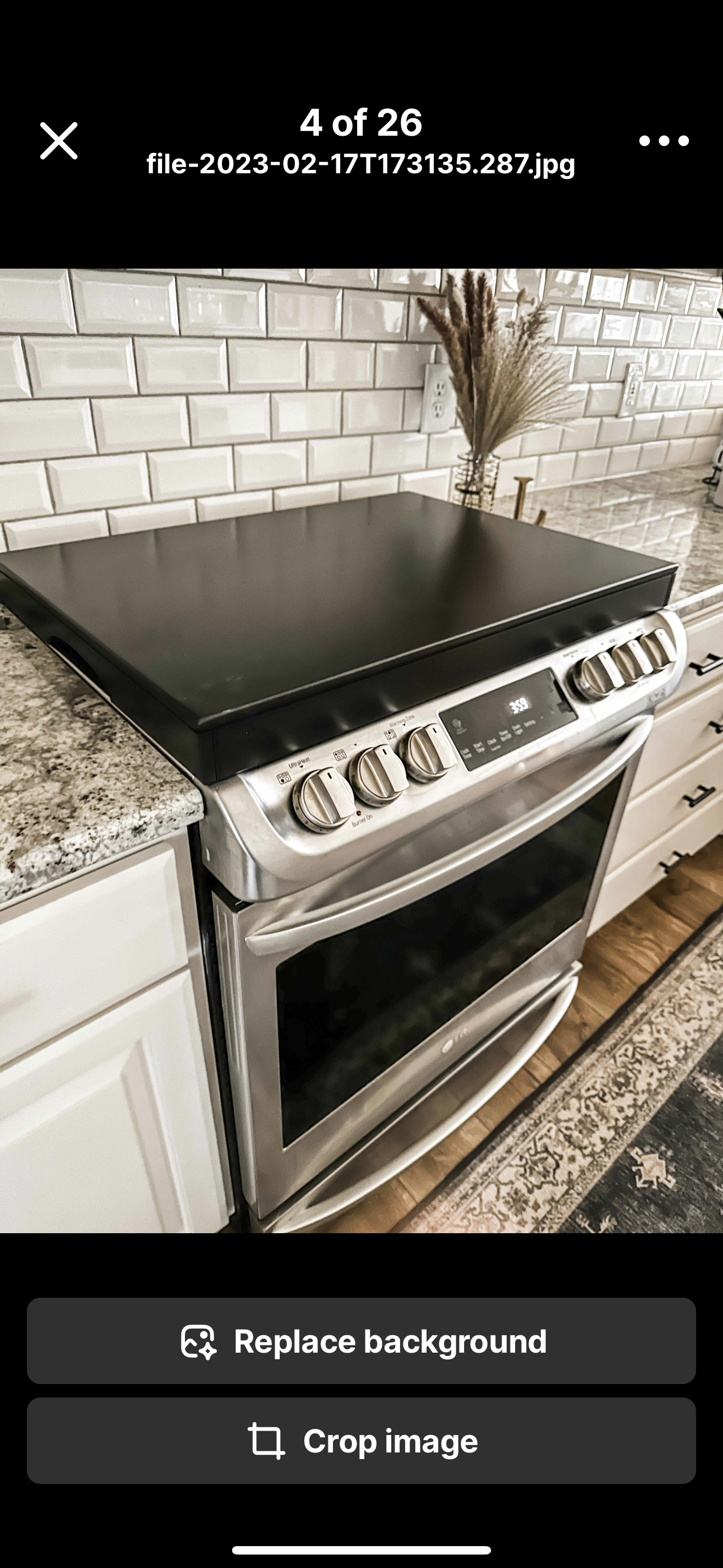 Clean and Simple Minimalist Black Stove Cover