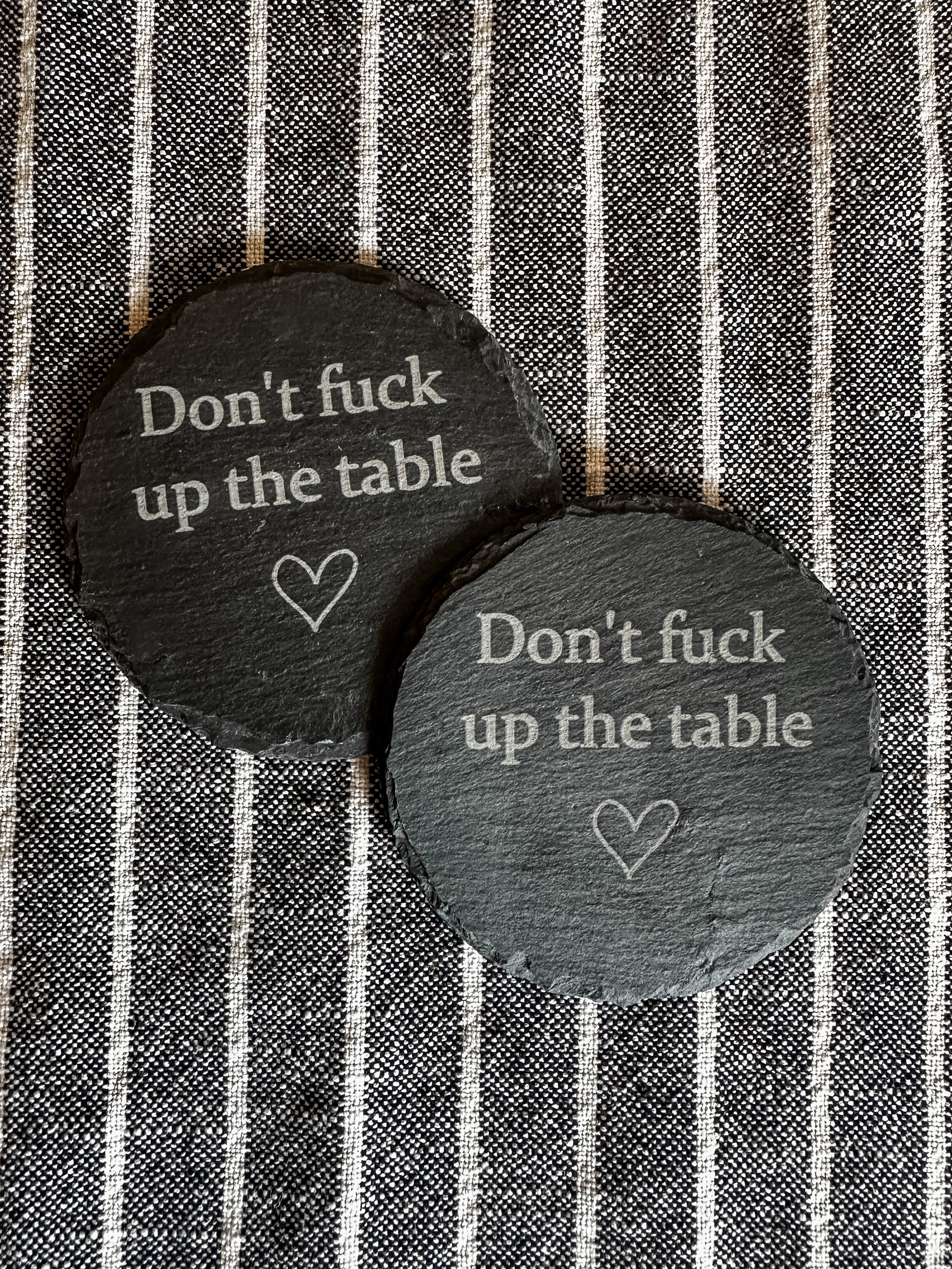 Funny Coasters Engraved Slate Coasters – Josephine Thomas Home