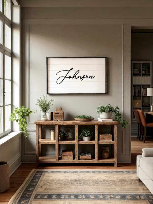 Personalized Family Name Wall Sign