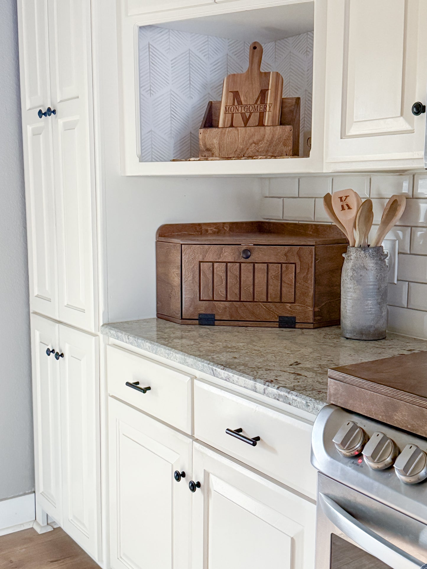 Bread Box Warm Brown Stain