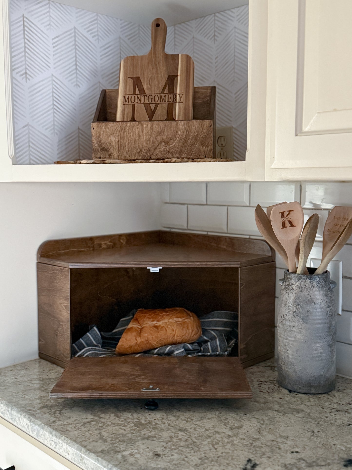 Bread Box Warm Brown Stain