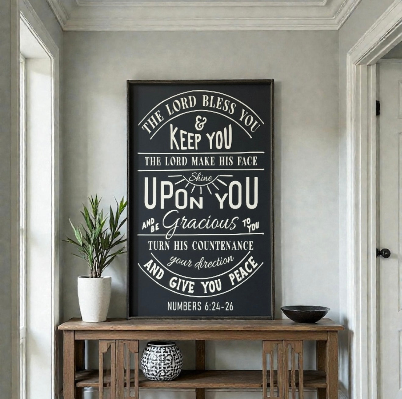 Engraved Numbers 6:24 - 26 The Lord Bless You and Keep You