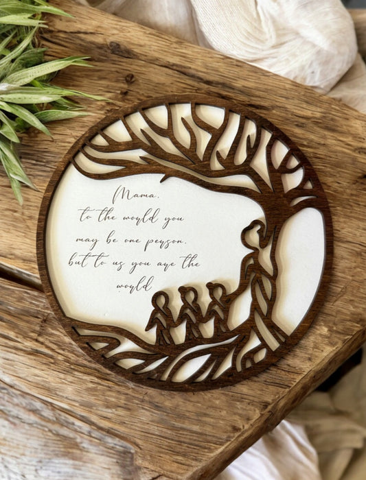 Engraved Mother's Day Tree Sign