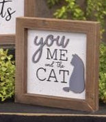 You me and the cat box sign