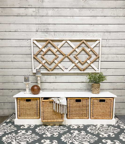 Cubby Bench with Baskets