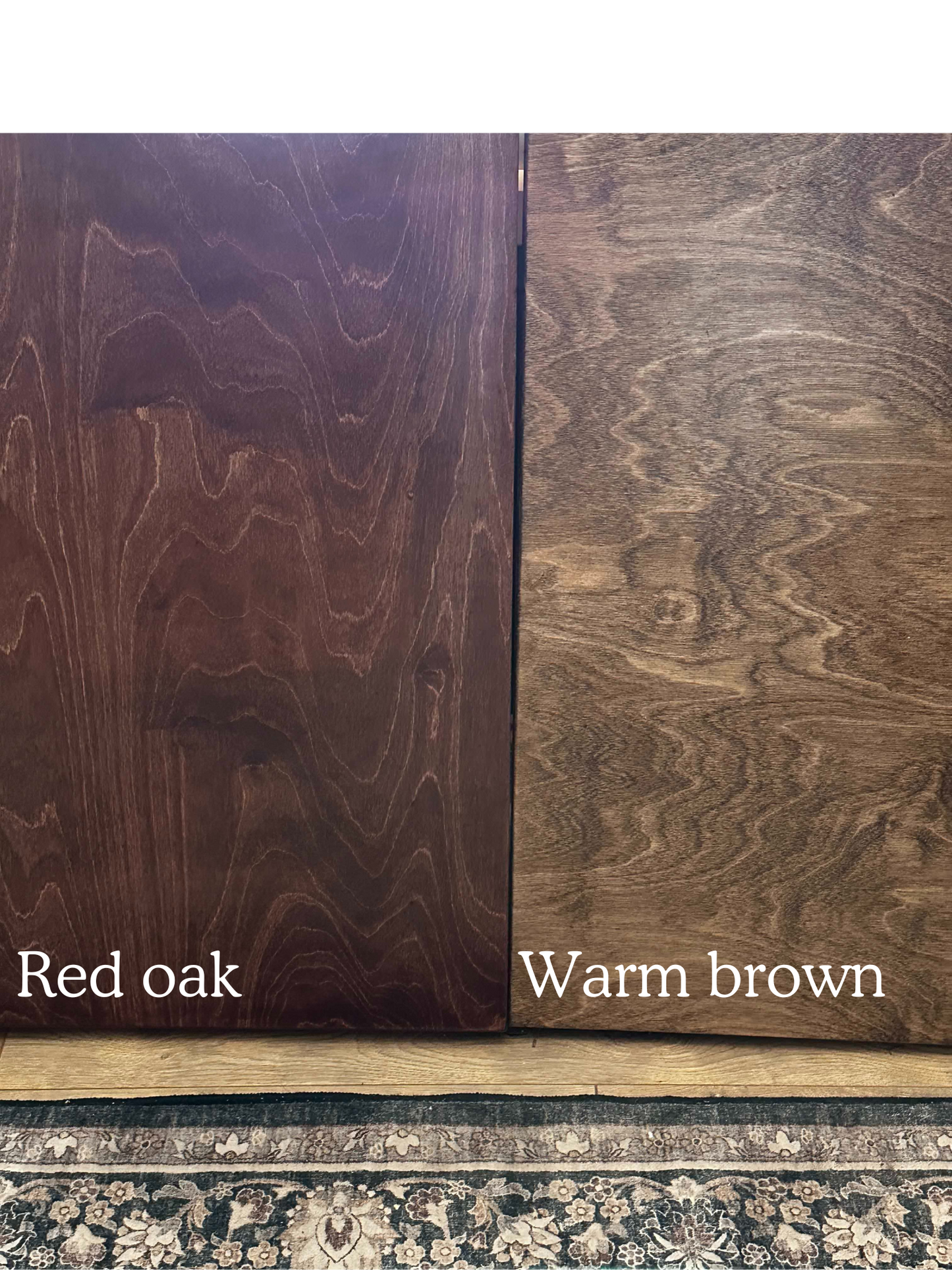 Clean and Simple Red Oak Stove Cover