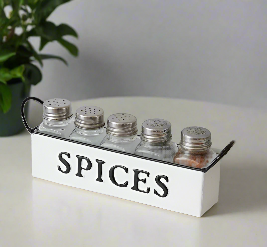 Five jar spice caddy