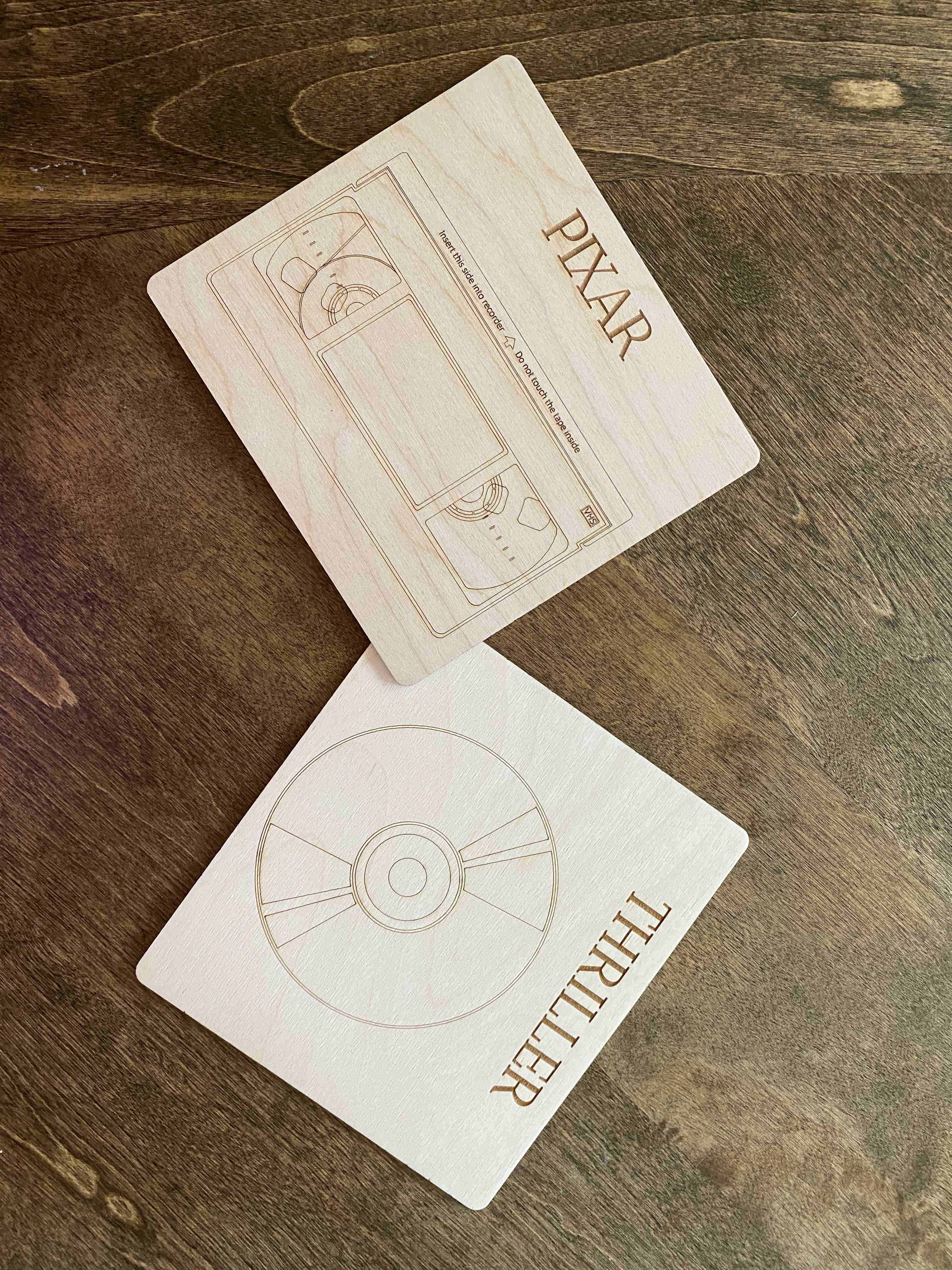 Raw Wood DVD Dividers – Josephine Thomas Home