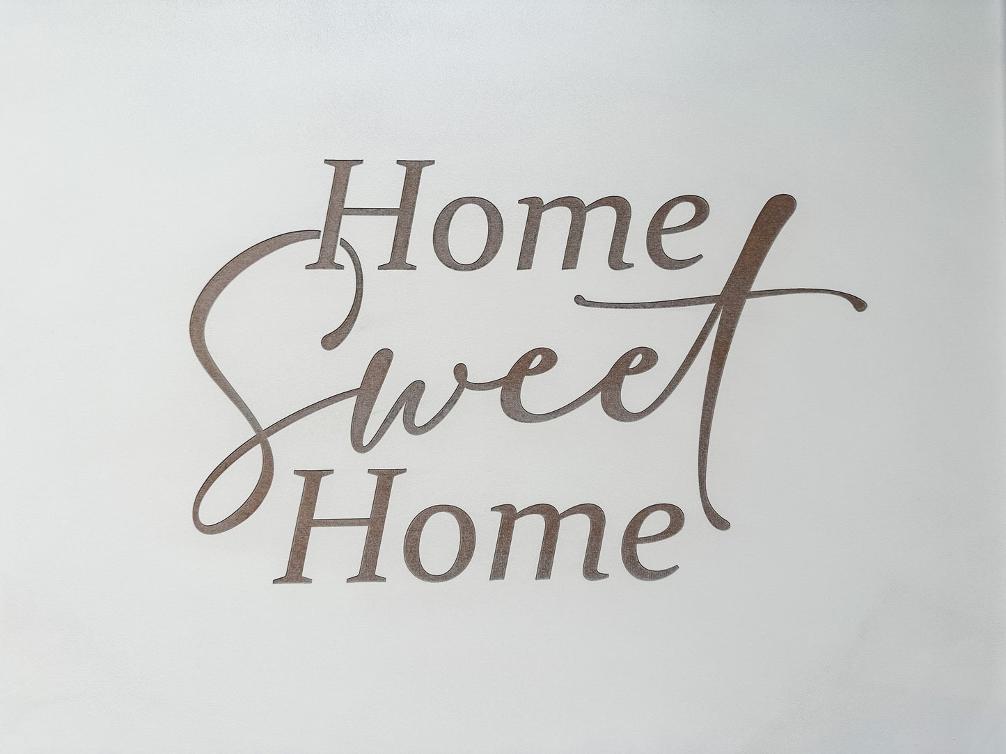 READY TO SHIP Home Sweet Home in Distressed Ivory