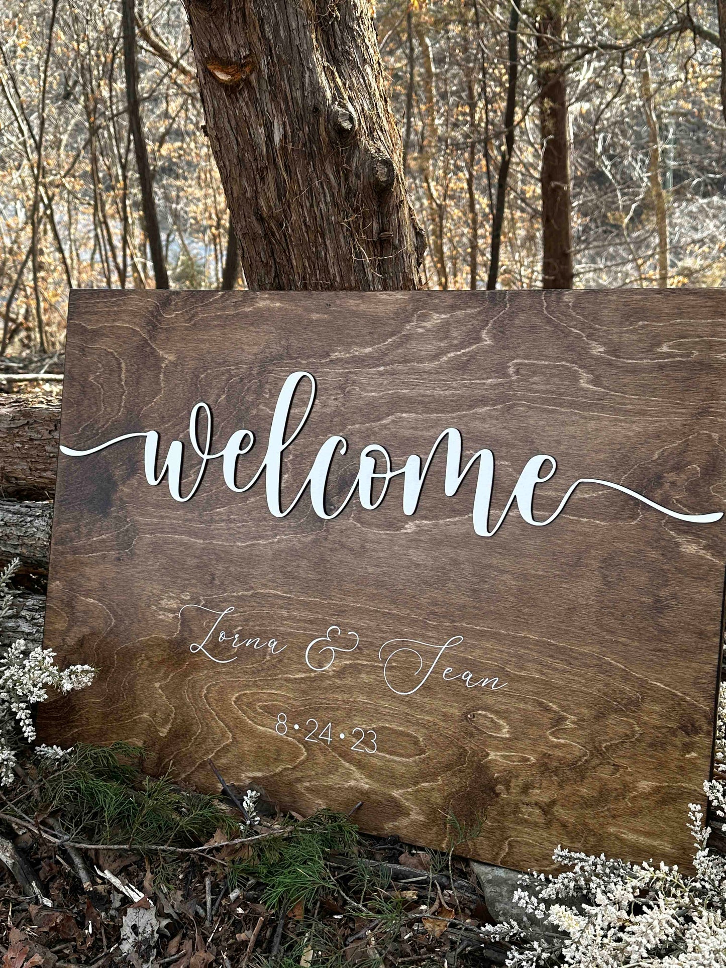 Wedding Sign - Welcome to our Wedding- Lorna