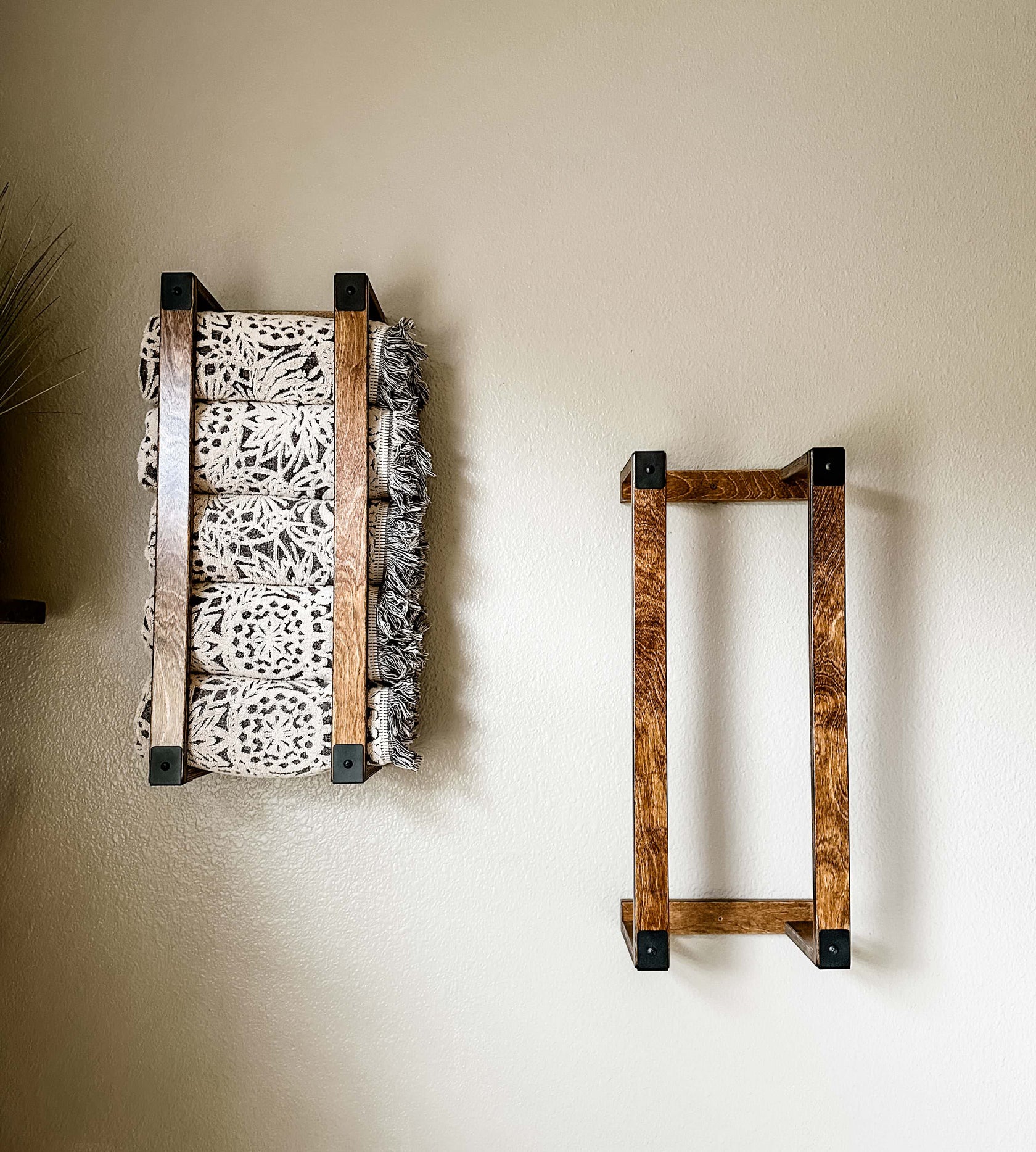 Towel or Blanket Rack in Warm Brown – Josephine Thomas Home