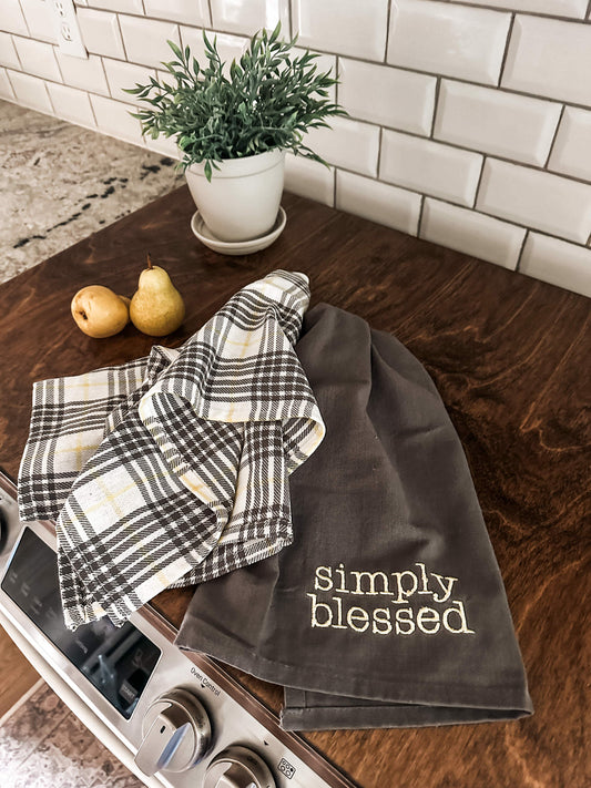 "Simply Blessed" Kitchen Towel Set