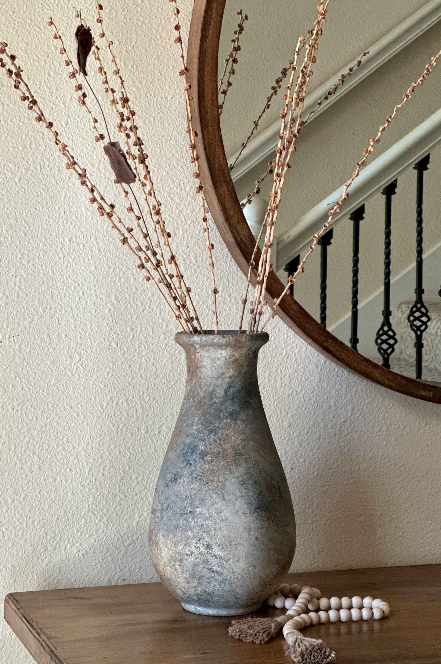 Distressed Tall Vase 14 inches