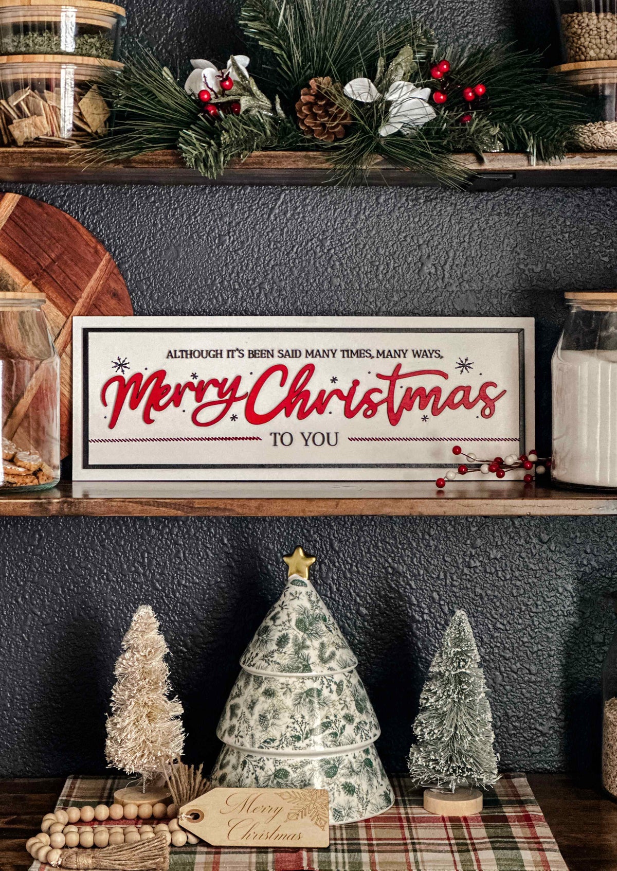 Homemade Xmas Sign Merry Christmas Handmade Sign – Josephine Thomas Home