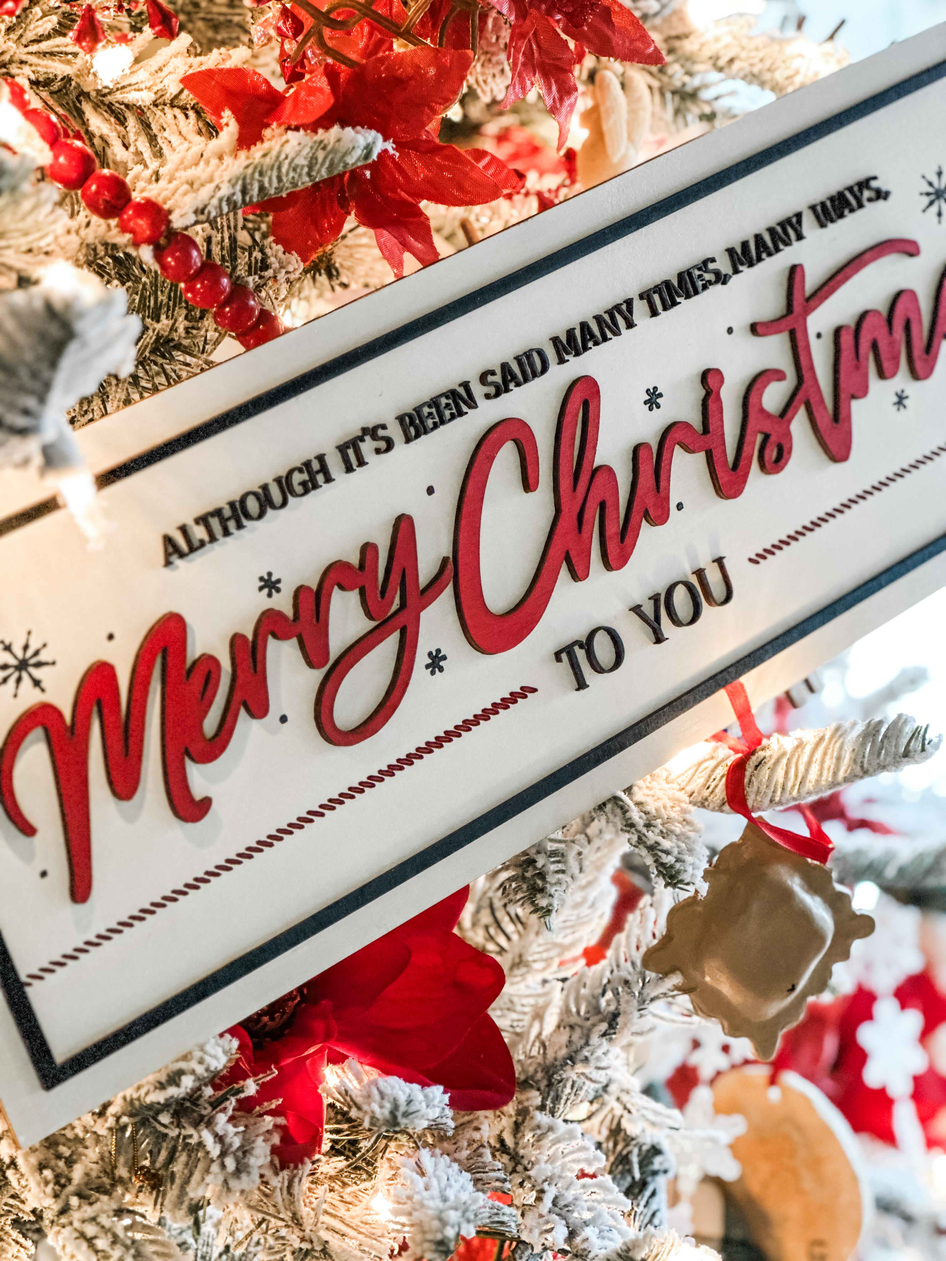 Homemade Xmas Sign Merry Christmas Handmade Sign – Josephine Thomas Home