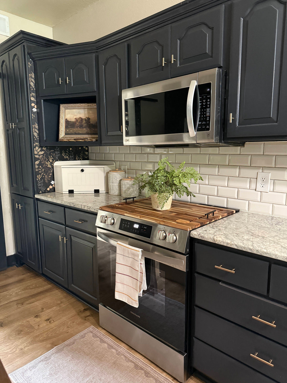 Acacia wood stove cover - cutting board stove cover