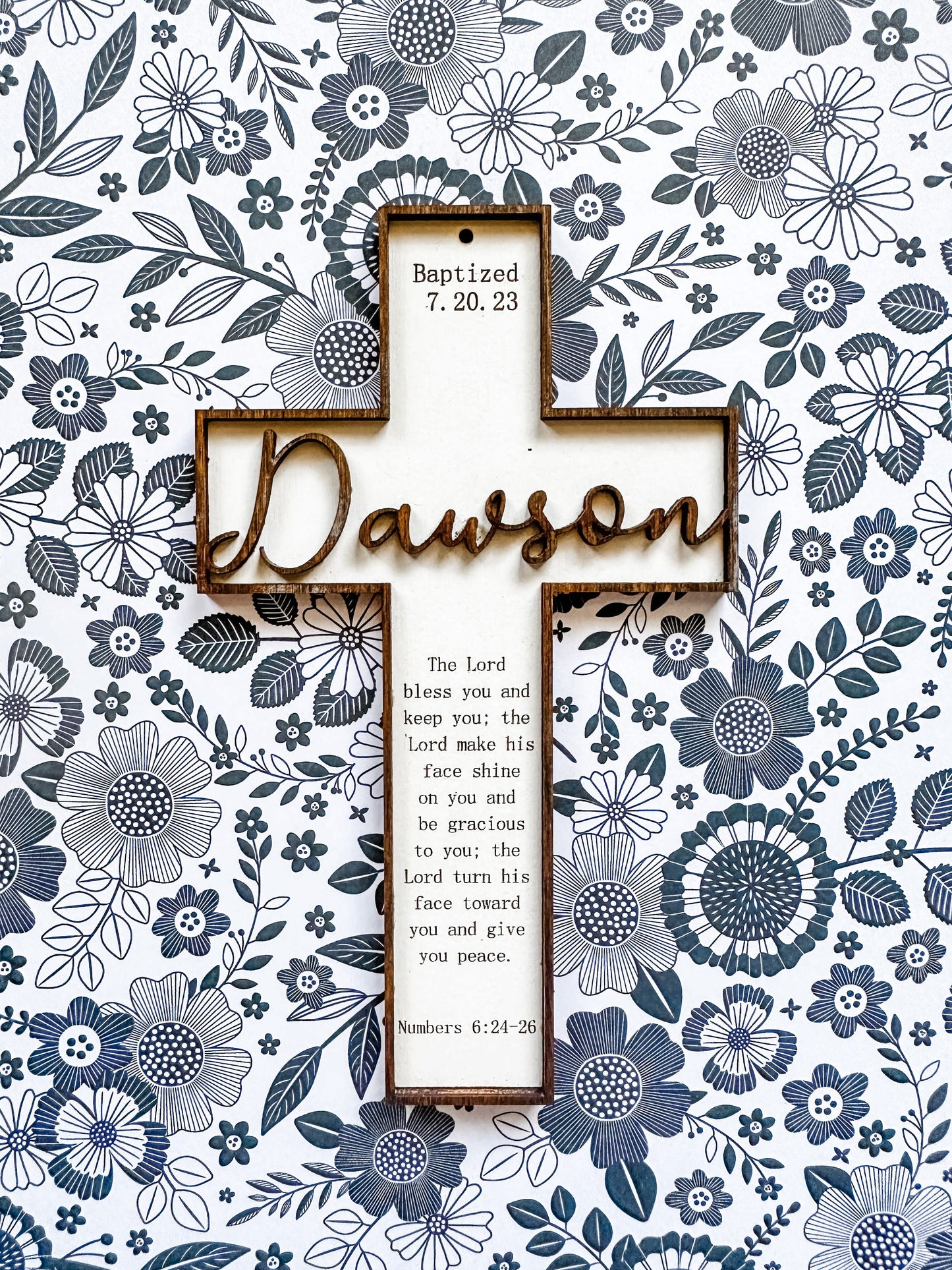 Personalized cross baptism gift, christening gift, child dedications, first communion.