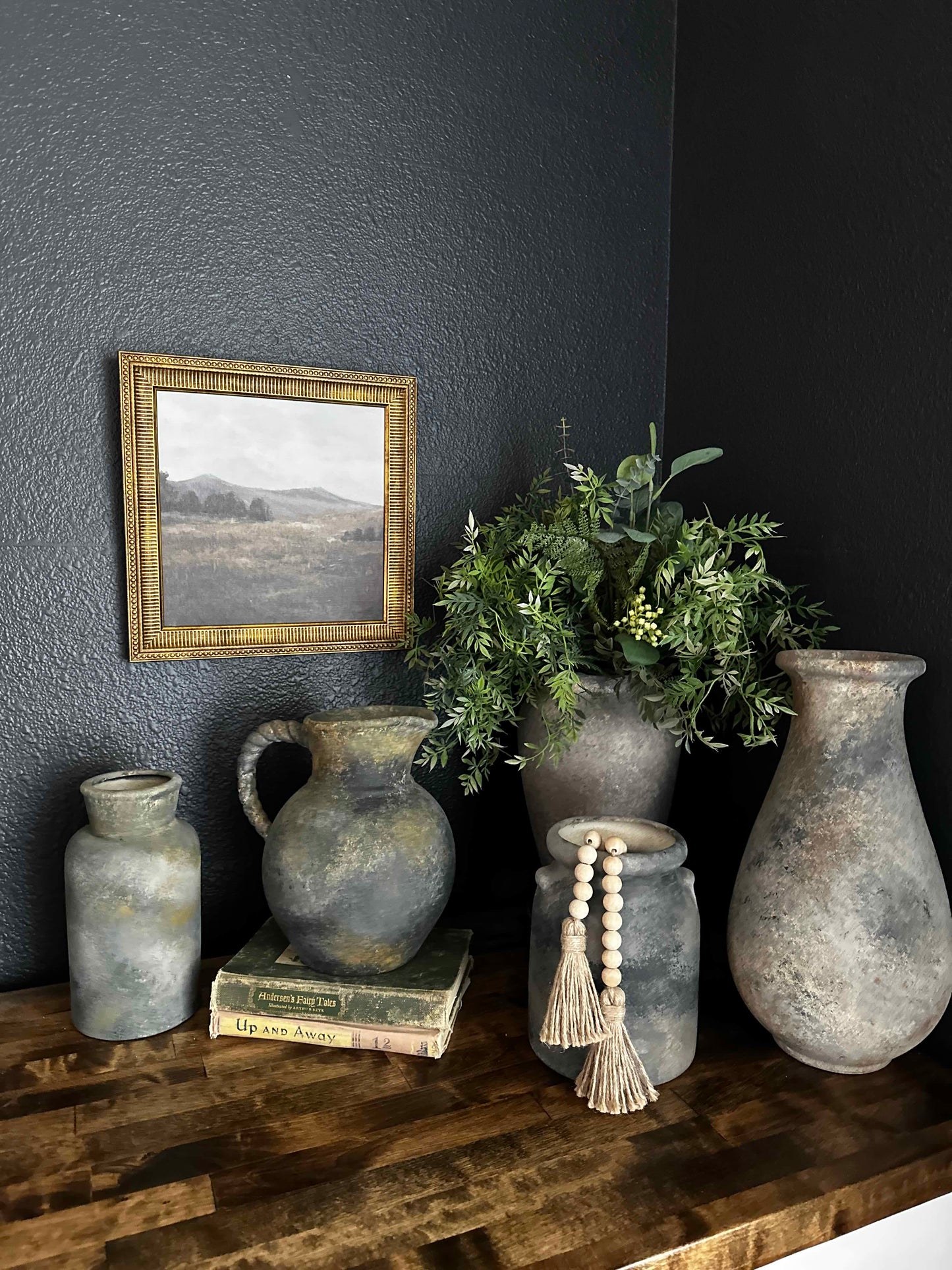 Olive Jug Pottery Vase