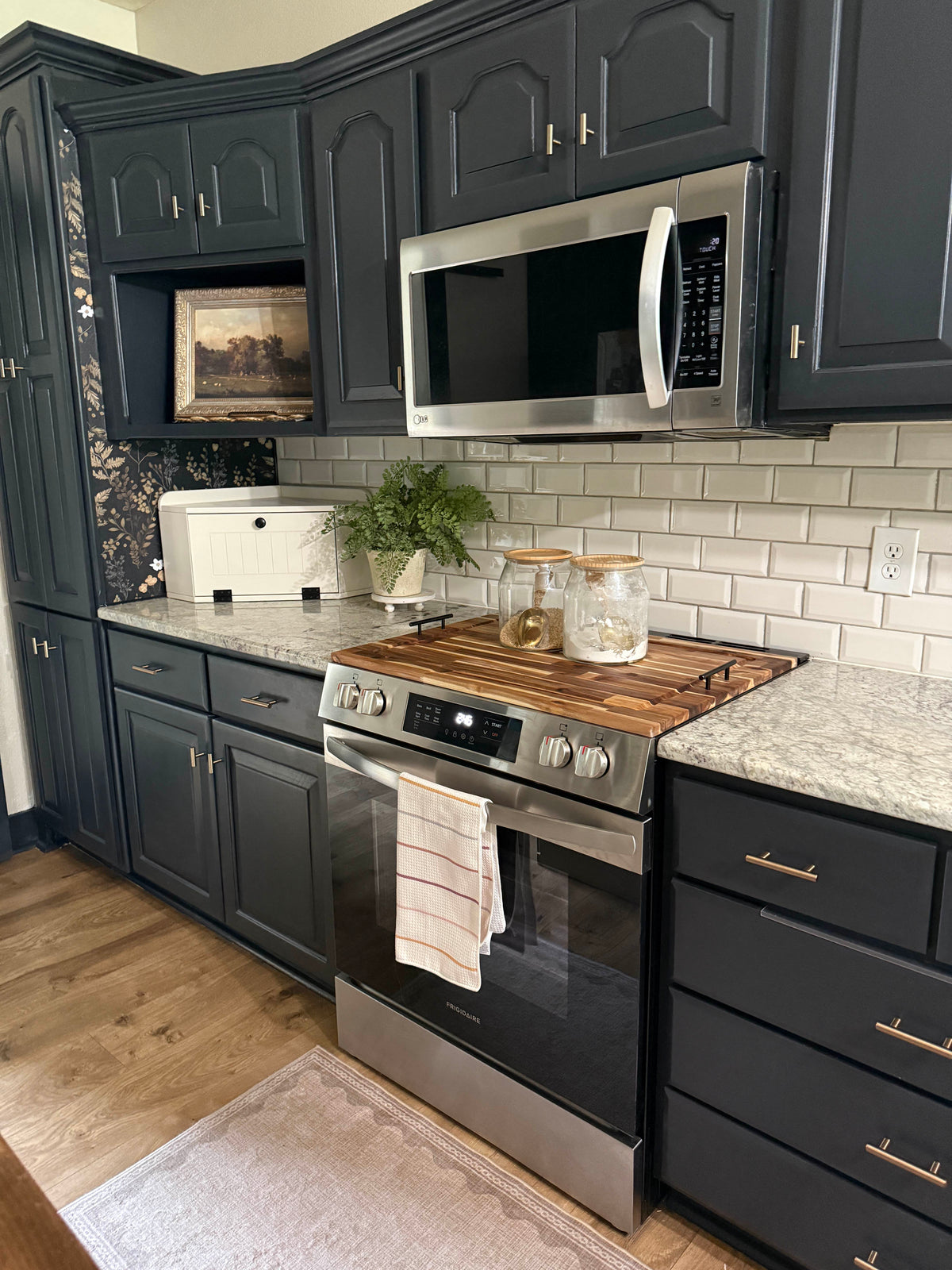 Acacia wood stove cover - cutting board stove cover