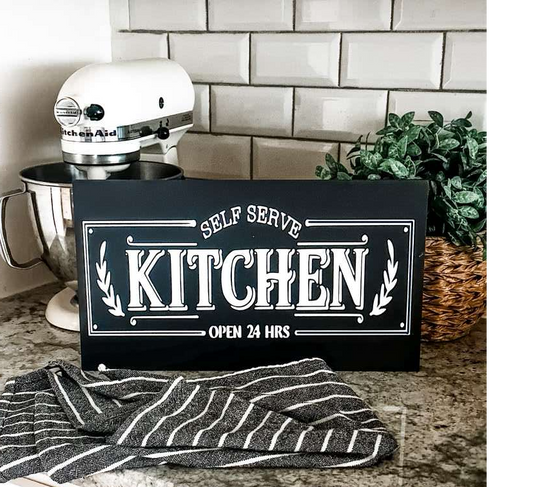 Self Serve Kitchen sign