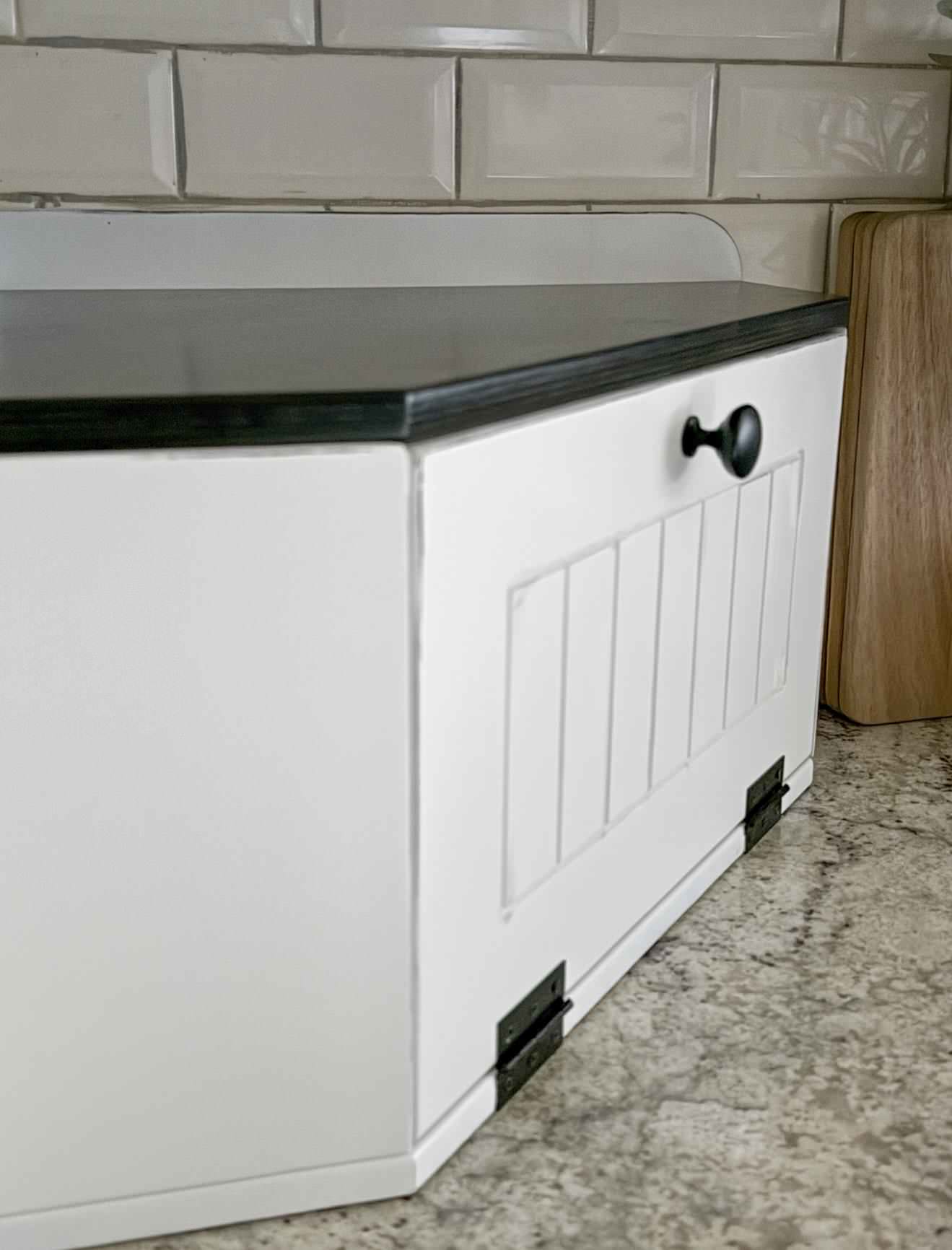 Bread Box - White distressed