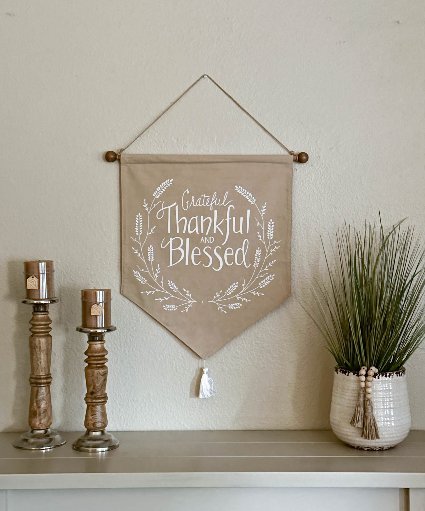 Grateful, Thankful and Blessed wall decor