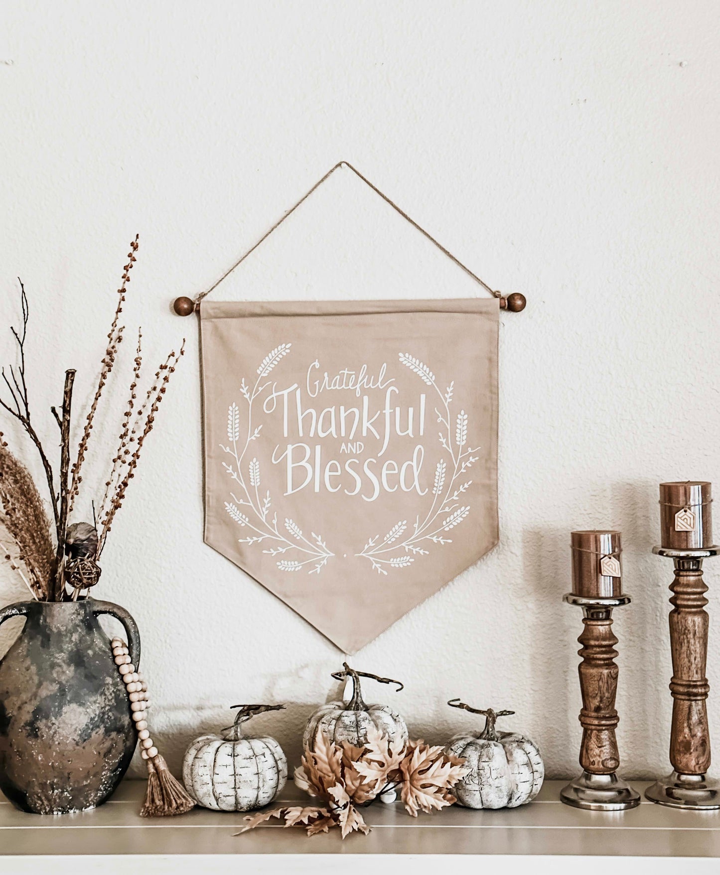 Grateful, Thankful and Blessed wall decor