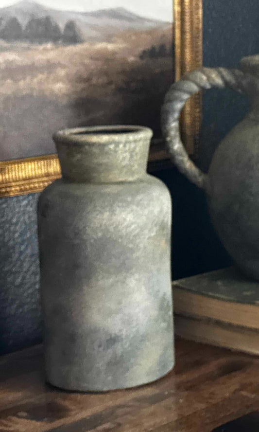 Textured Gray Tone Vase