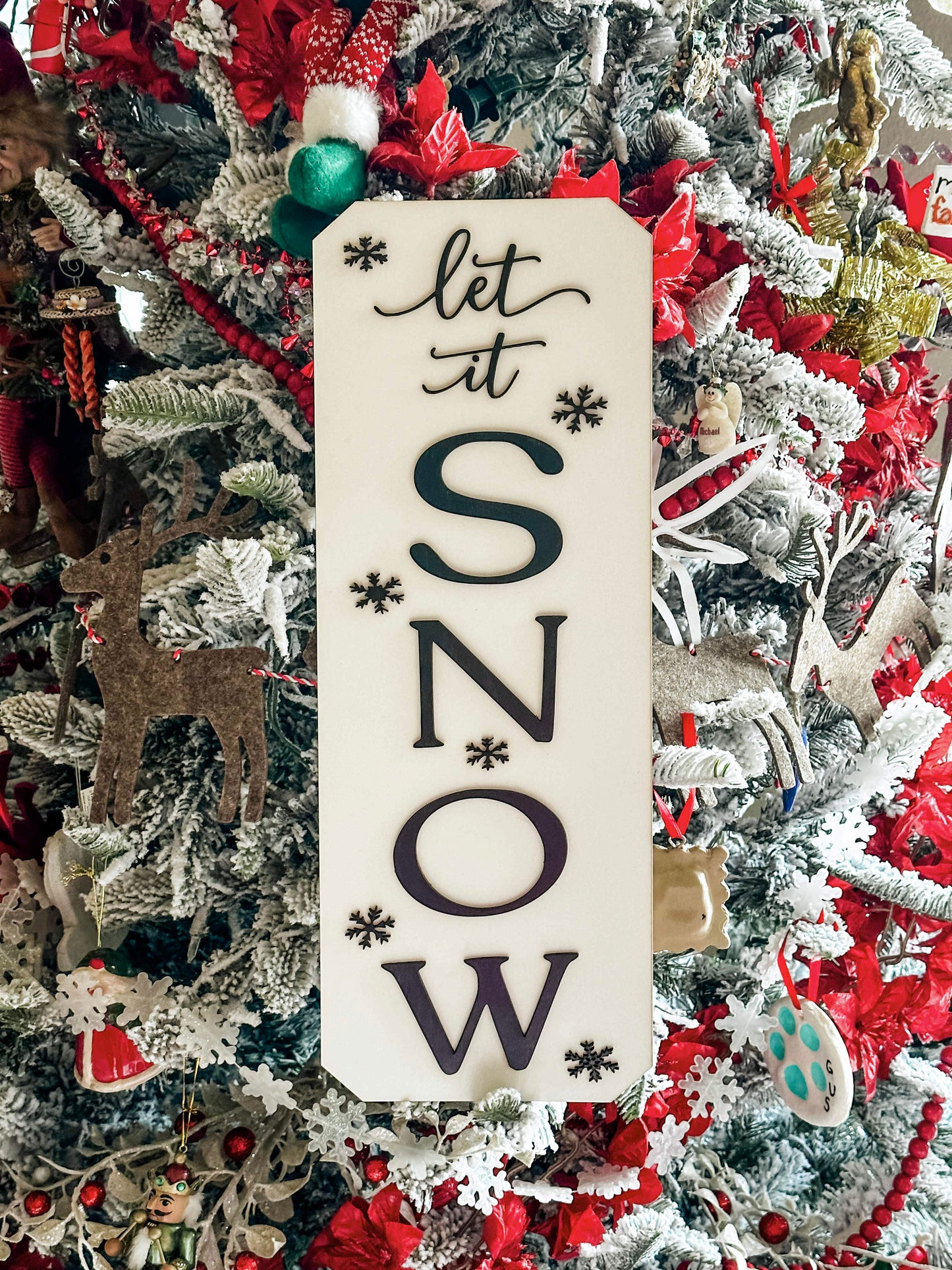 Handmade Let It Snow Sign