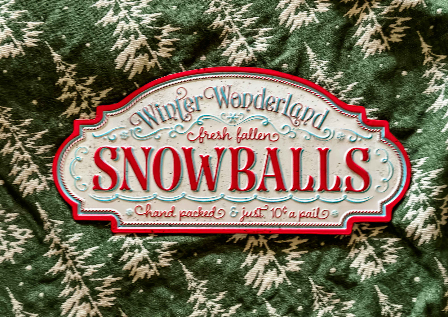 Snowball Wall Sign