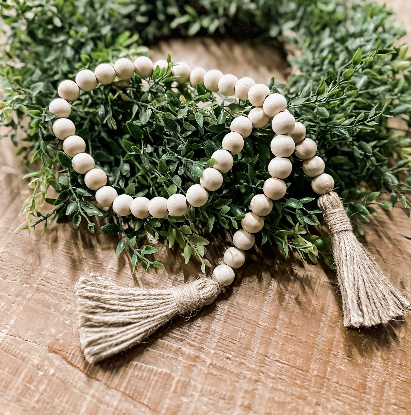 Decorative bead and tassel garland