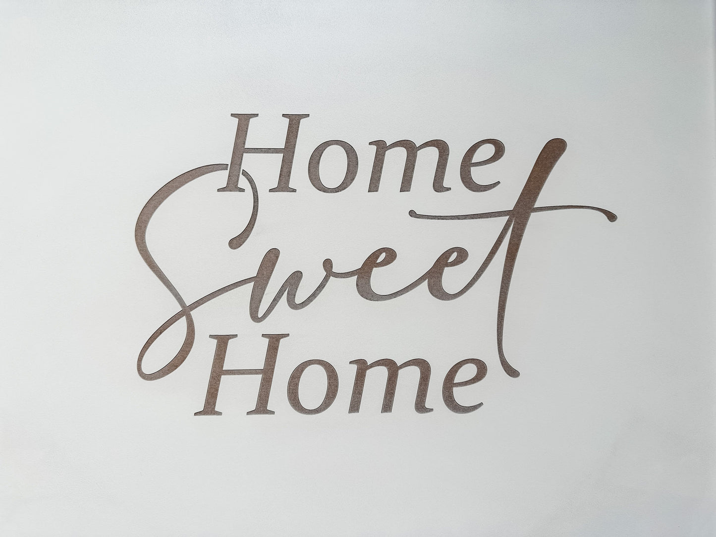 Ivory Distressed Home Sweet Home Stove Cover