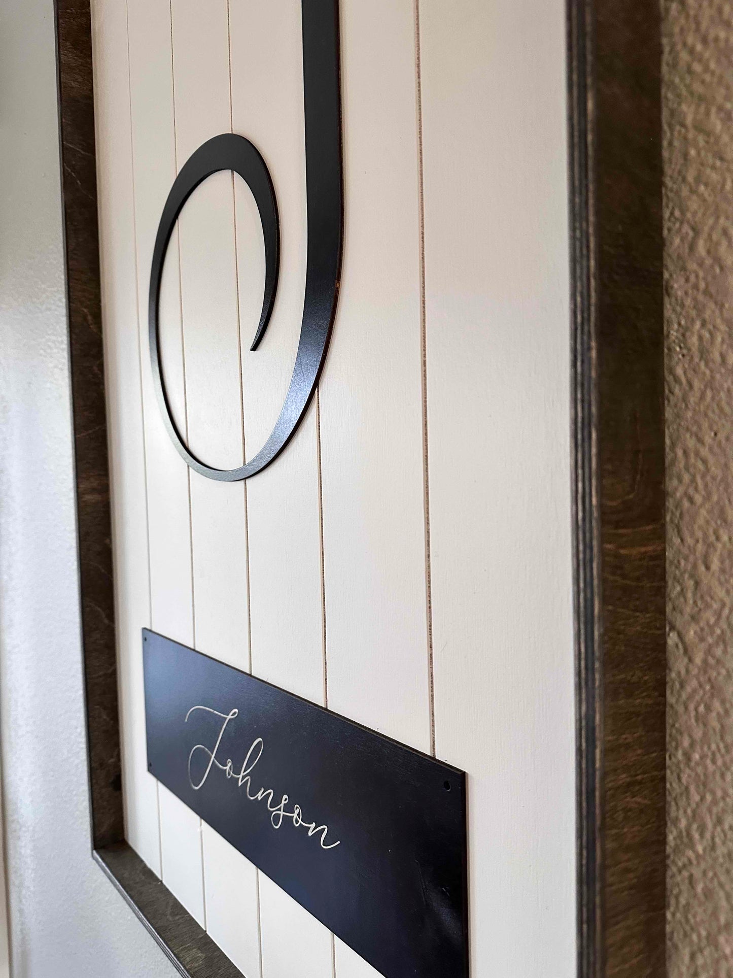 Large Initial Personalized Wall Sign