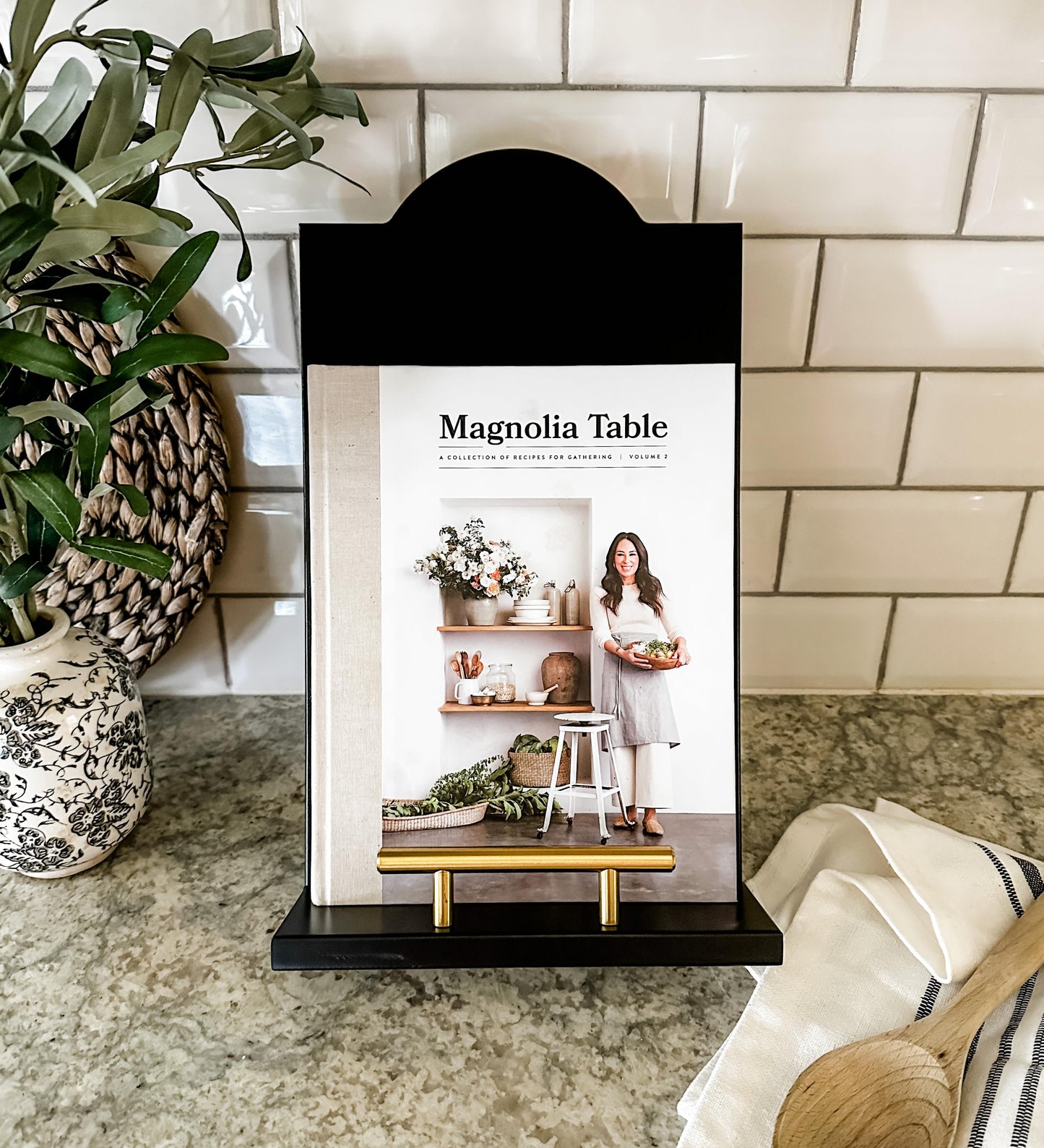 Clean and Simple Minimalist Black Cookbook Holder