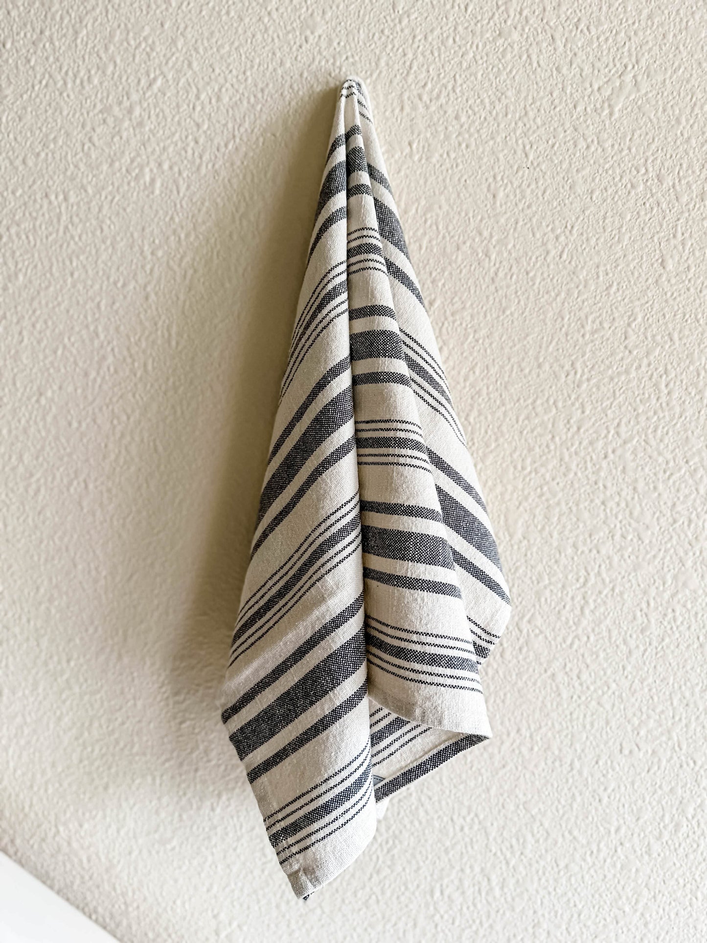 Kitchen Towel Set of Two Ivory Stripe