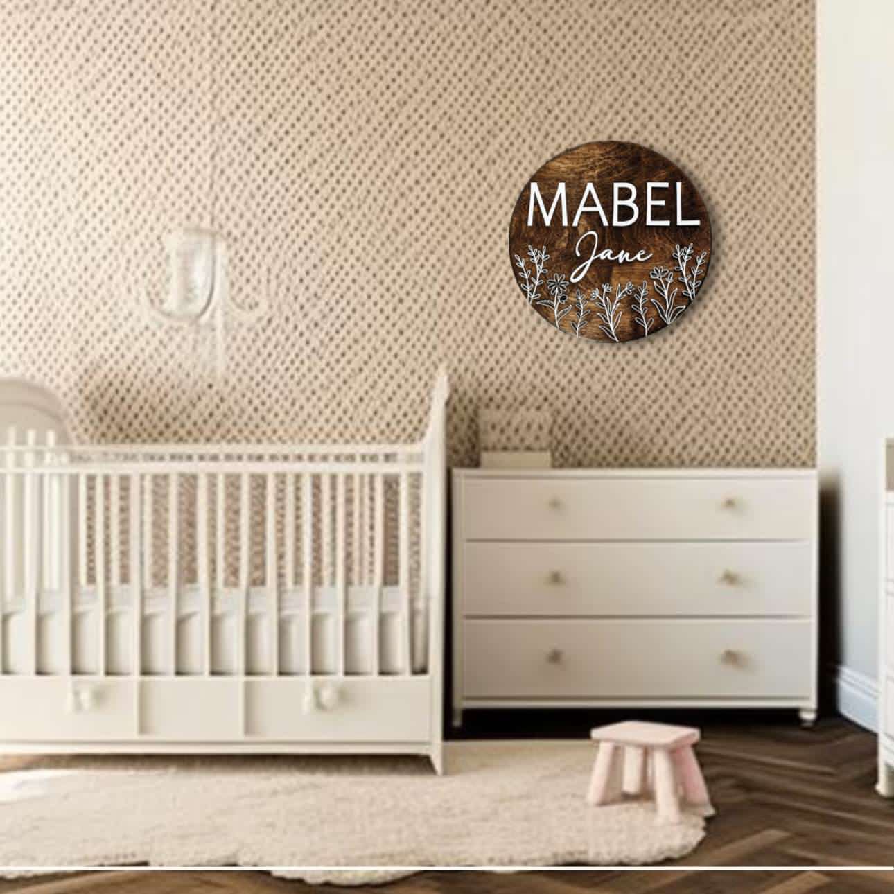 Custom Wood Name Sign - Mabel