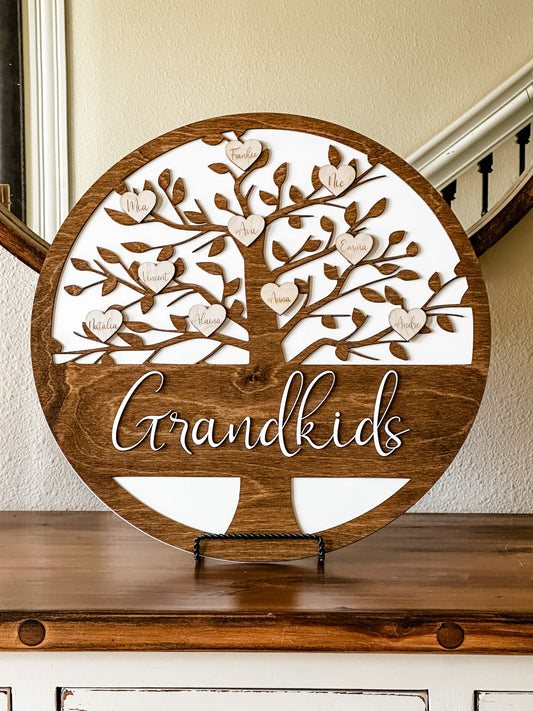 Personalized Family Tree Sign