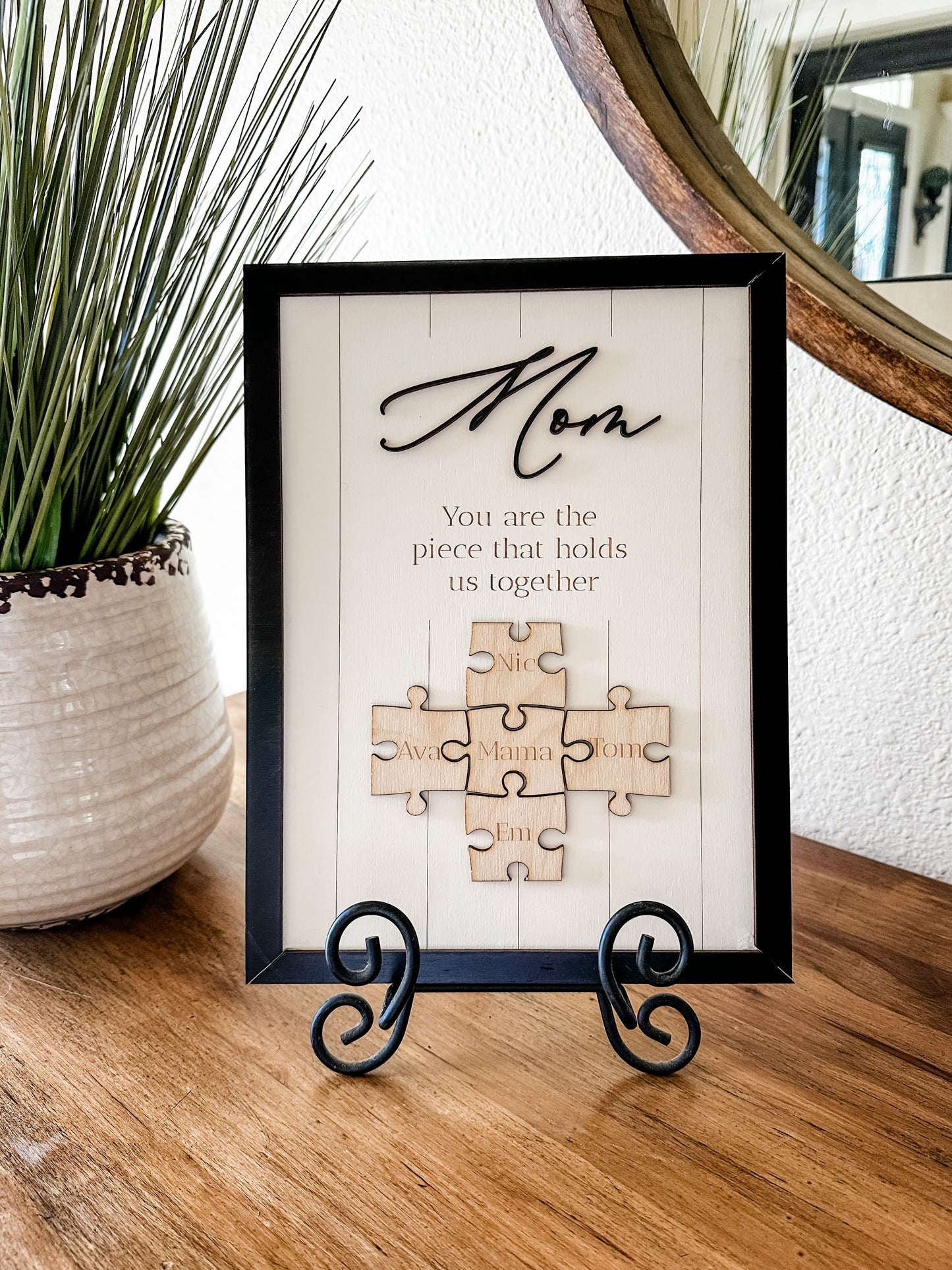 Mother's Day Puzzle Wood Sign