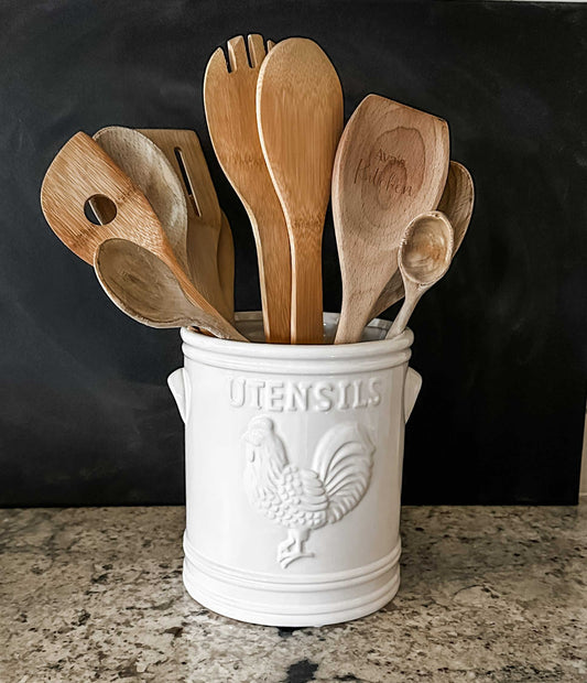 Farmhouse Style Utensil Crock