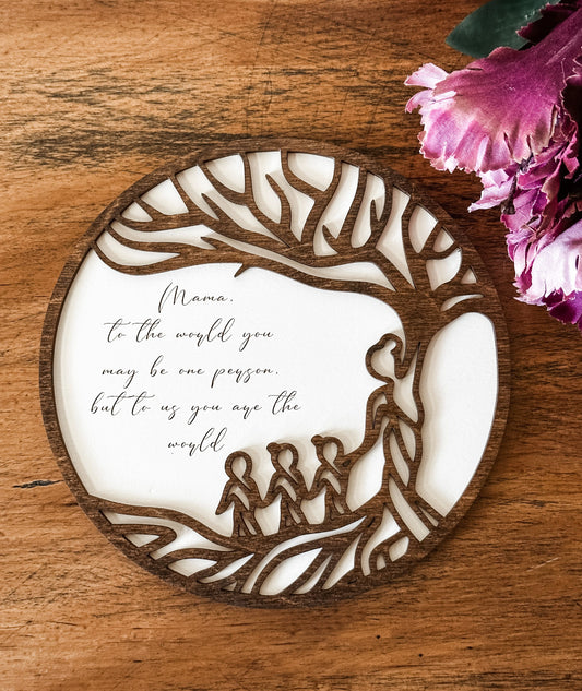 Engraved Mother's Day Tree Sign