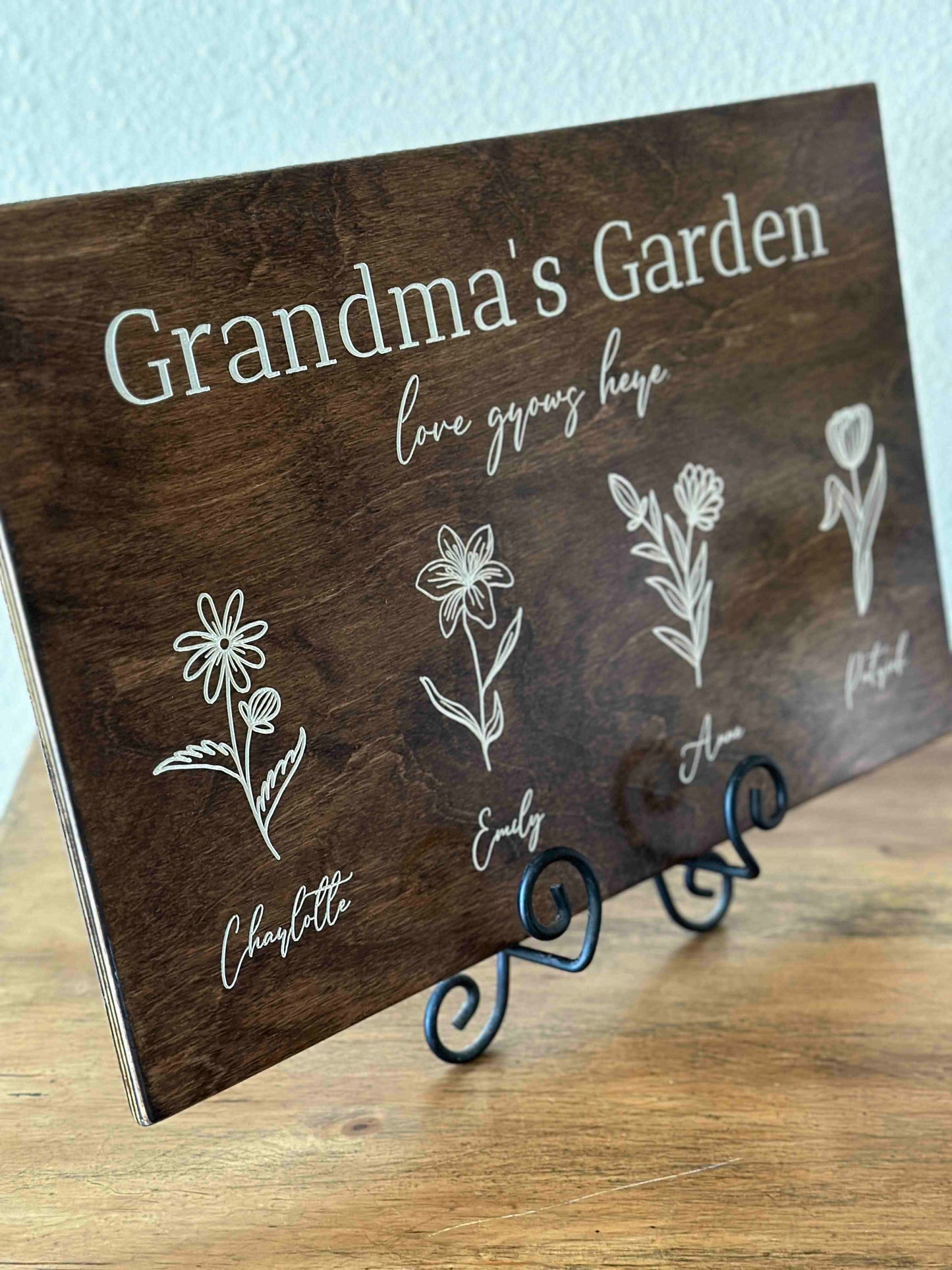 Mother's Day Grandmother Flower Sign