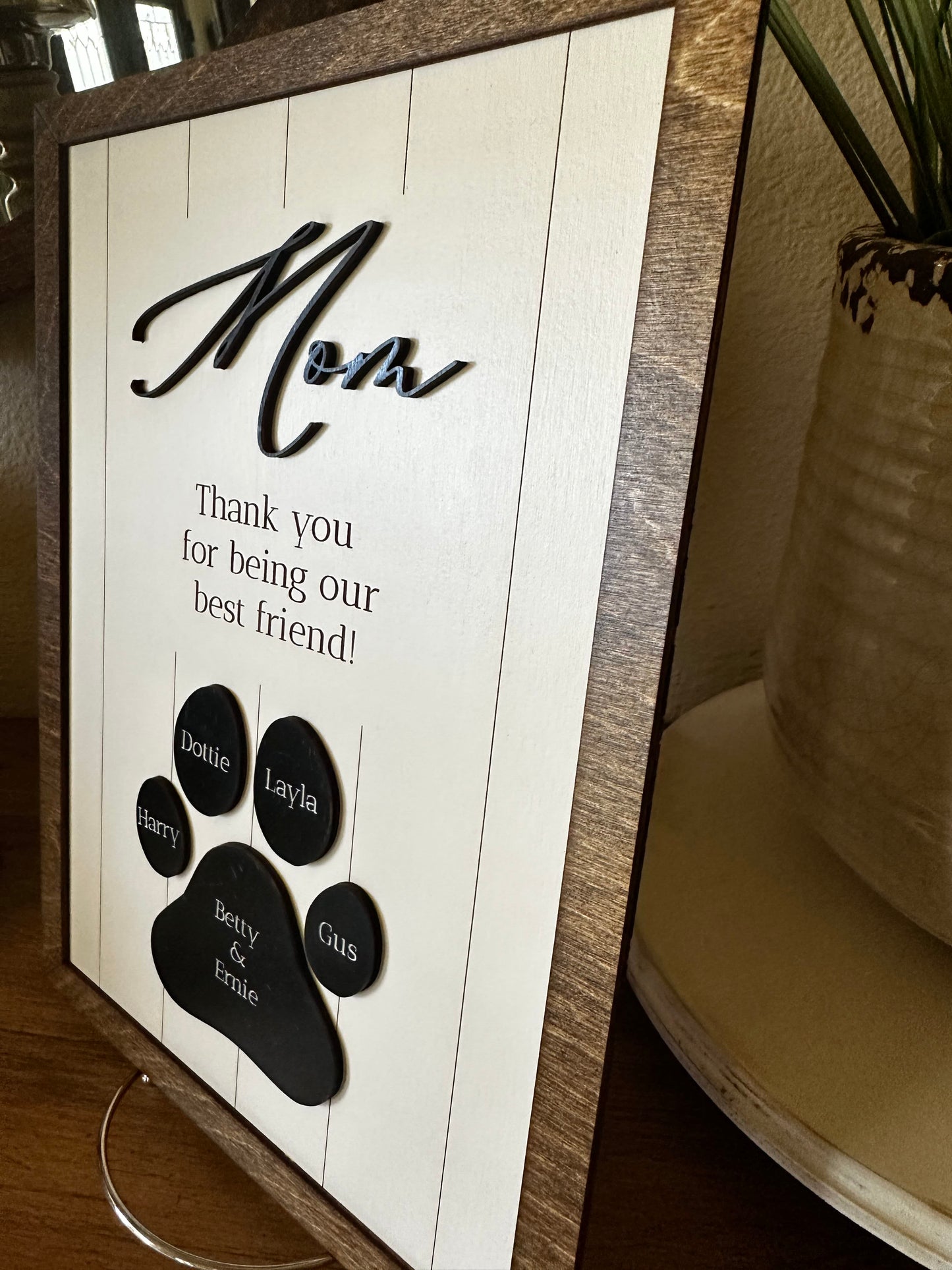 Fur-Mom Mother's Day Paw Sign