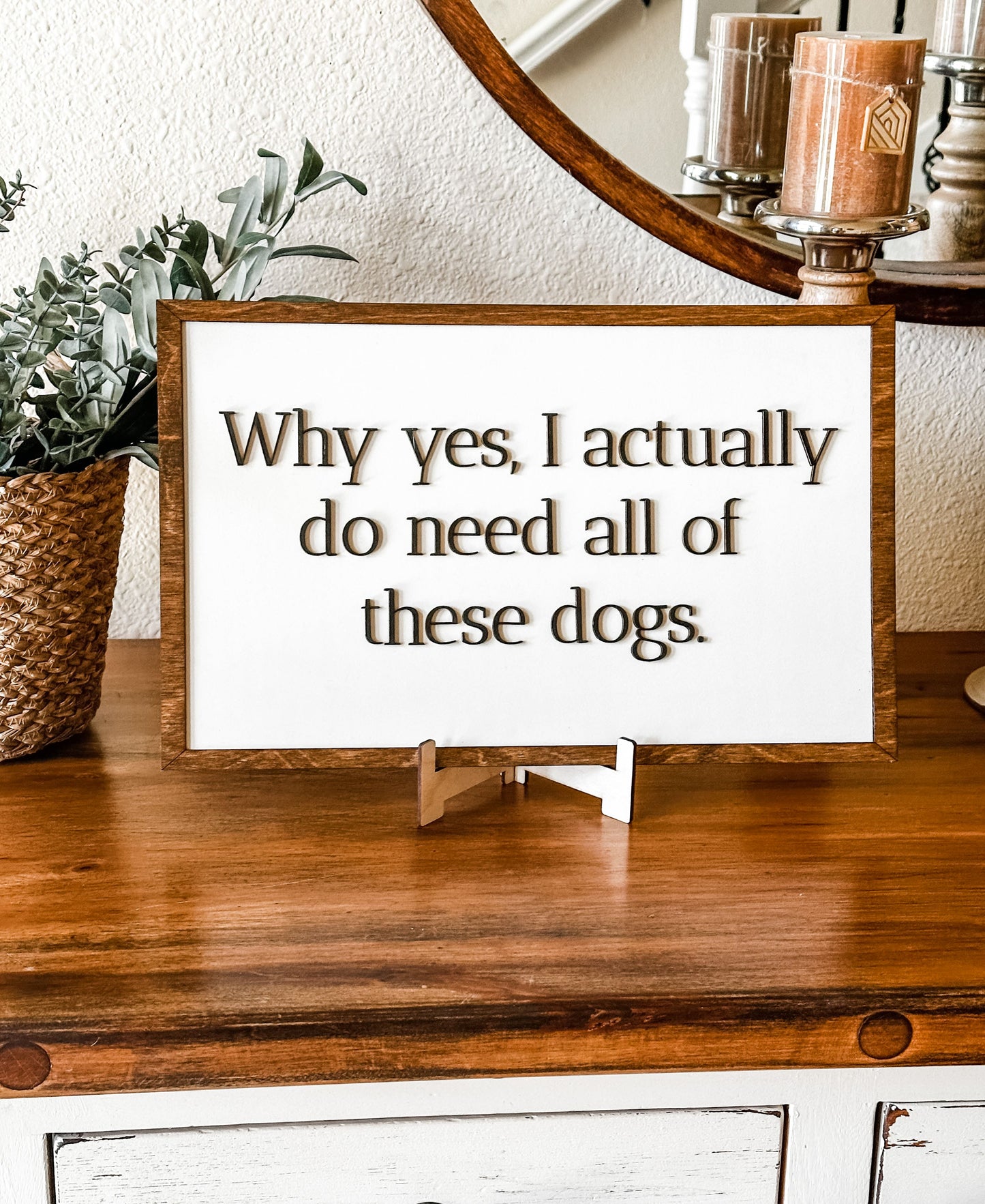 Need dogs? Wall sign